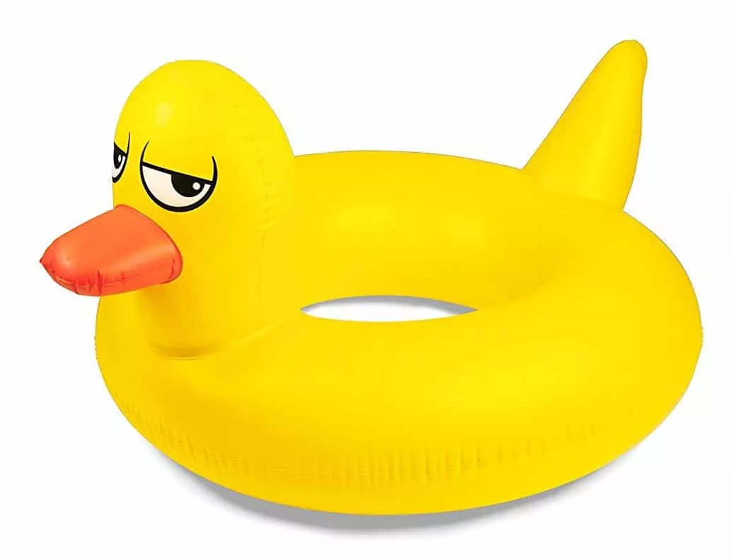 Funny Pool Floats 2018: Side Eye Rubber Ducky Raft