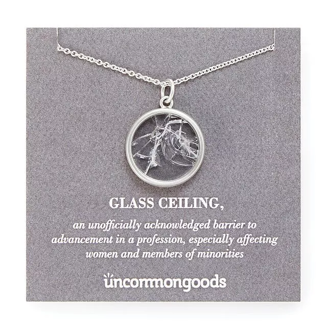 Gifts For Coworker 2024: Glass Ceiling NEcklace 2024