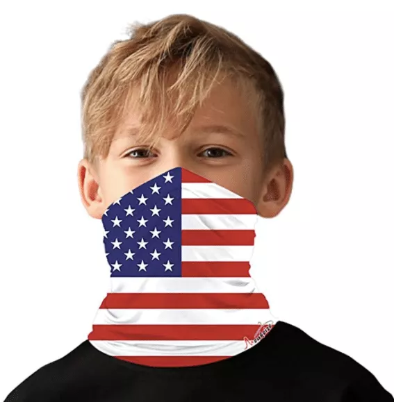 Reusable Face Masks For Kids 2024: American Flag Boys & Girls