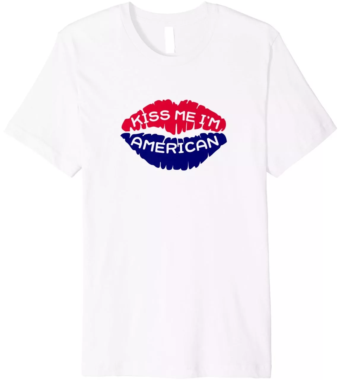 Funny 'Kiss Me I'm American' Fourth of July Shirt for Men & Women 2018 - 2024
