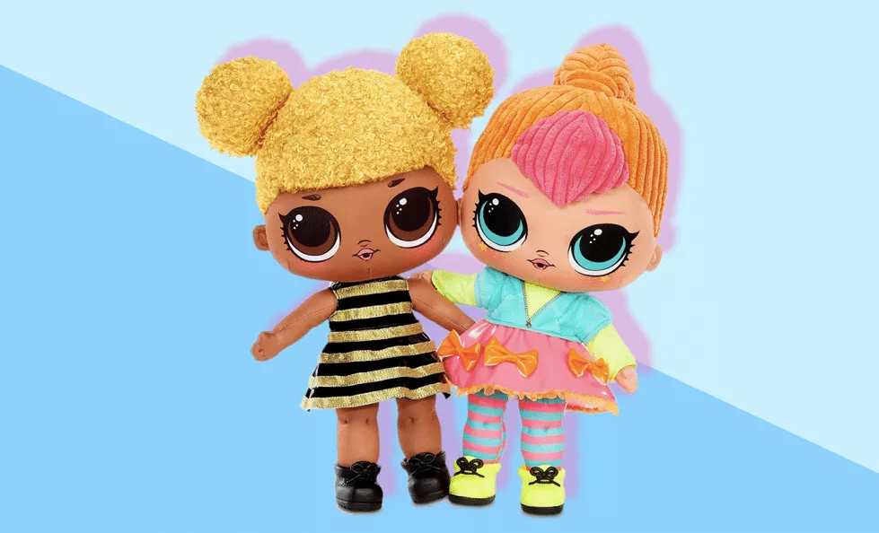 LOL Surprise Plush Huggable 2024 - Neon QT and Queen Bee