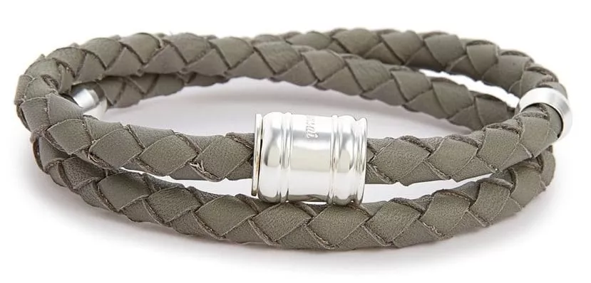Mens Miansai Bracelet 2017: New Braided Leather Bracelet in Steel