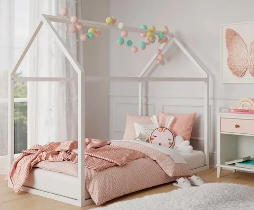 Little Seeds Skyler Metal Montessori House Bed