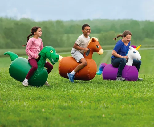 Hearthsong Inflatable Race Animals