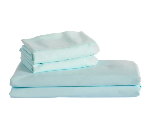 The Peachskin Cooling Sheets in Mint Green
