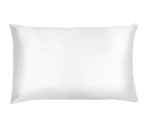 white silk pillowcase