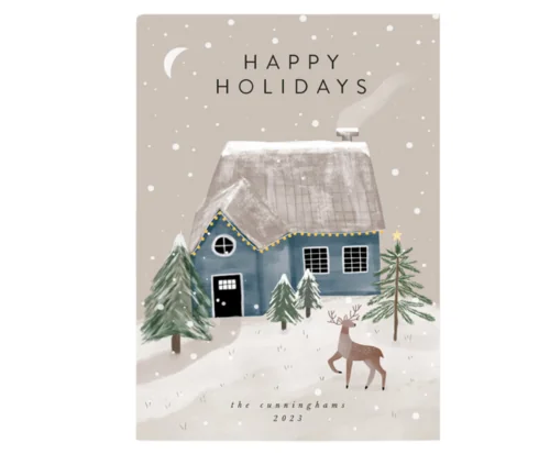 Winter's Night Holiday Cards